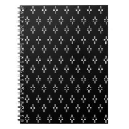 Abstraktes Schwarz/Weiß-Notebook Notizblock