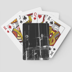 abstraktes Schwarz-Weiß-Spielkartenfoto Spielkarten