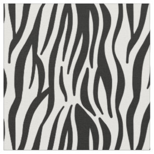 Abstraktes Schwarz-weißes Zebra-Tiermuster Stoff