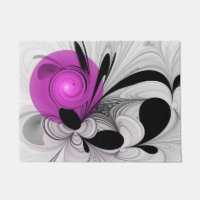 Abstraktes Schwarzes Grau mit Magenta Fraktal Kuns