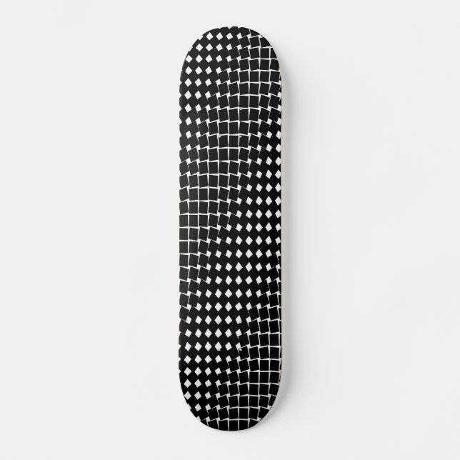 Abstraktes Schwarzes Muster Skateboard (Vorderseite)