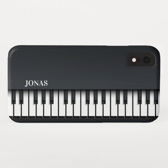 Abstraktes Schwarzes Piano Case-Mate iPhone Hülle (Rückseite (Horizontal))