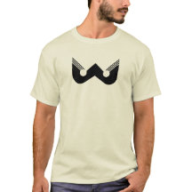 Abstraktes Schwarzes W Geometrischer Buchstabe W