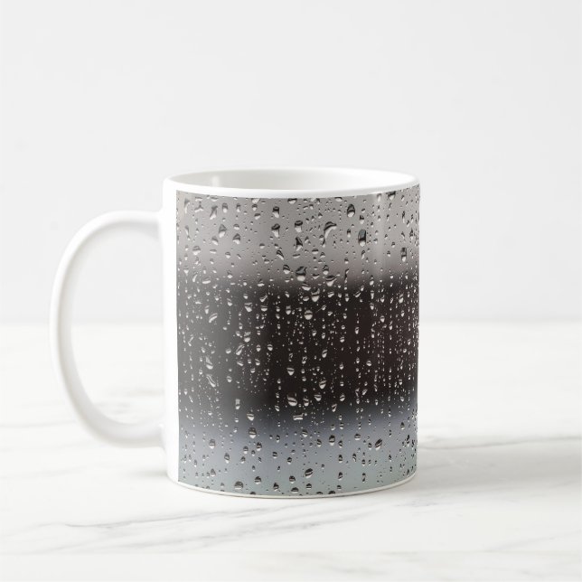 Abstraktes Schwarzweiß-Bild Kaffeetasse (Links)