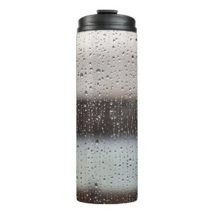 Abstraktes Schwarzweiß-Bild Thermosbecher