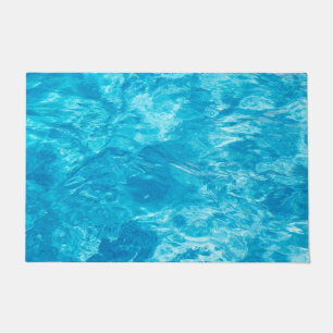 Abstraktes Schwimmbad Wasser Fußmatte