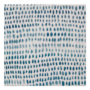 Abstraktes Sea Glass Muster Malerei Poster