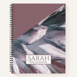 Abstraktes Silber Ananas-Spikes-Notebook Notizbuch