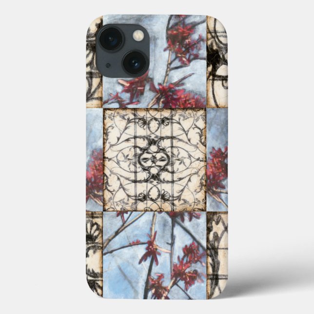 Abstraktes Skelettbild mit Paneelen Case-Mate iPhone Hülle (Rückseite)