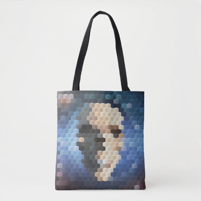 Abstraktes Skull Tasche (Vorderseite)