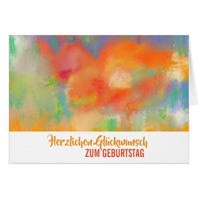 Abstraktes Sommerbouquet (Vorderseite (Horizontal))