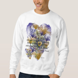 Abstraktes spanisches mit Blumensprichwort für Sweatshirt