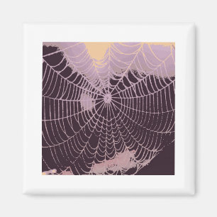 Abstraktes Spider Web Magnet