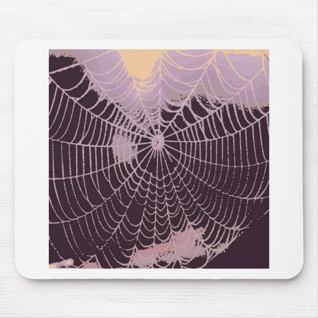 Abstraktes Spider Web Mousepad (Vorne)