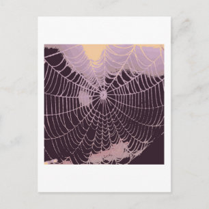 Abstraktes Spider Web Postkarte