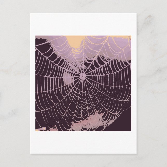 Abstraktes Spider Web Postkarte (Vorderseite)