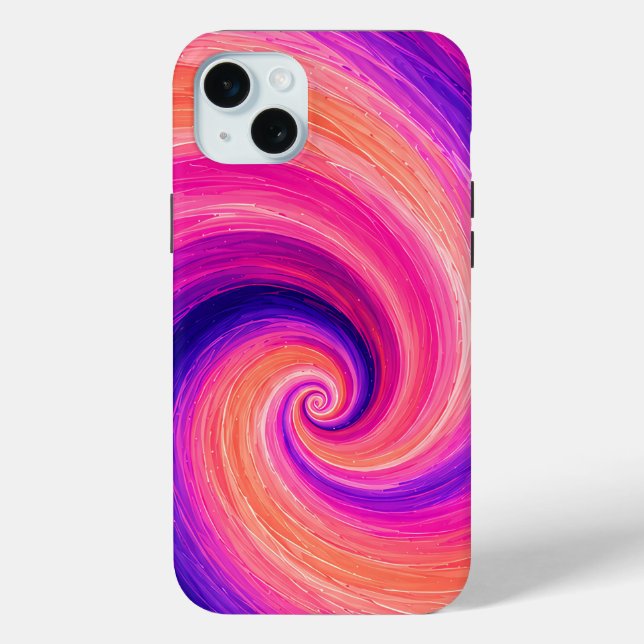 Abstraktes Spiral-Farbschwung-Muster Case-Mate iPhone Hülle (Rückseite)