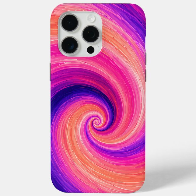 Abstraktes Spiral-Farbschwung-Muster Case-Mate iPhone Hülle (Rückseite)