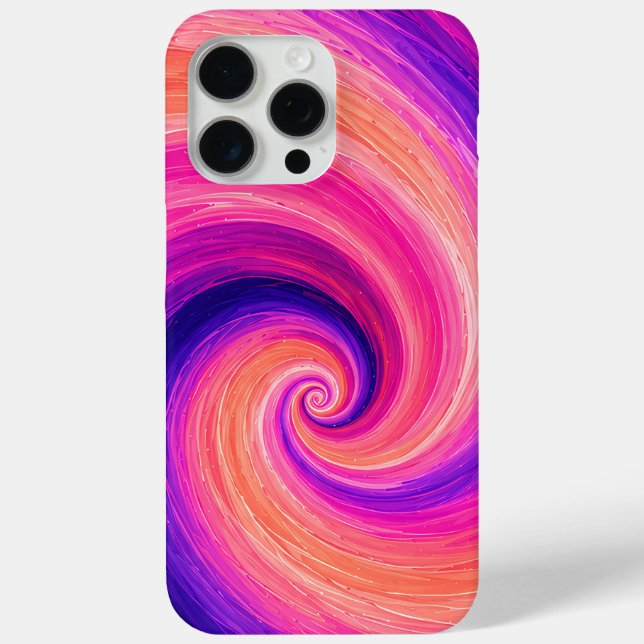 Abstraktes Spiral-Farbschwung-Muster Case-Mate iPhone Hülle (Rückseite)