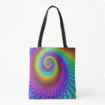 Abstraktes Spiral-Fraktal - neonfarbig