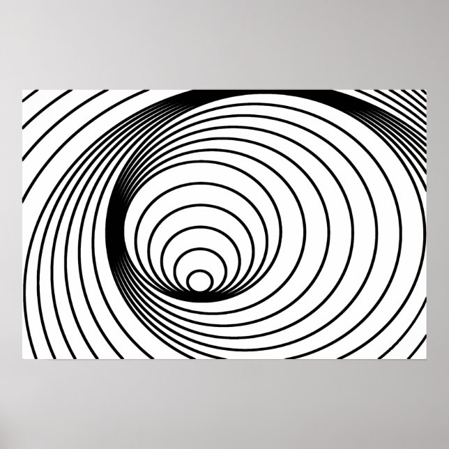 Abstraktes Spiralmuster Gottes Fingerpint Poster (Vorne)