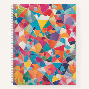 Abstraktes SpiralNotebook - Modernes Design Notizbuch