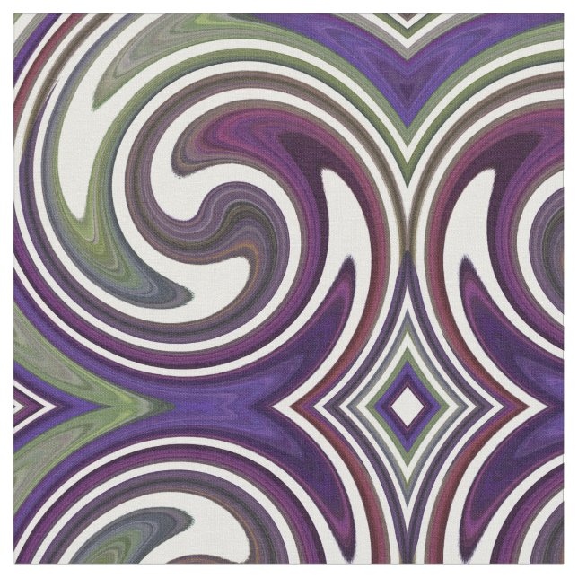Abstraktes Spiralwirbelmuster #56 Stoff (Nahaufnahme)
