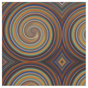 Abstraktes Spiralwirbelmuster #72 Stoff