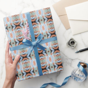 Abstraktes Split Ends Muster und sanfte Pastelltön Geschenkpapier