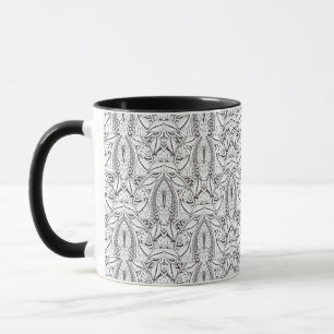 Abstraktes Stammes- Gekritzel Tasse