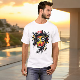 Abstraktes Stammesgefühl - kühne, rot-gelbe Urban T-Shirt