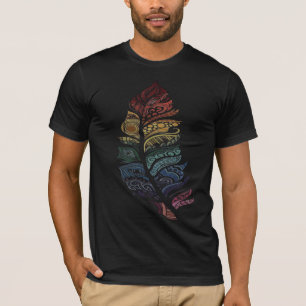 Abstraktes Stammesgesicht Farbige Kunst Grafik T-S T-Shirt