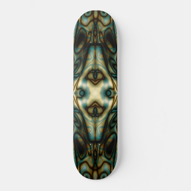 Abstraktes Stammesmuster Skateboard (Vorderseite)