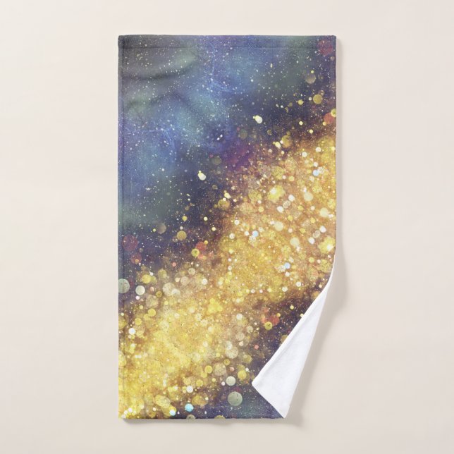 Abstraktes Starry Skies Badetuch Set Handtuch (Handtuch)