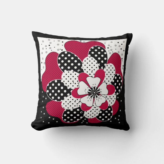 Abstraktes Stechwork-Patchwork-Patches für Throw P Kissen (Vorderseite)