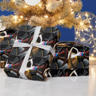 Abstraktes Stilleben Teetasse Bürobedarf Kunst Geschenkpapier