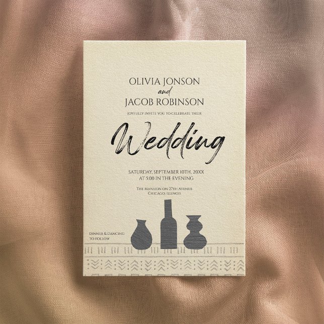 Abstraktes Stillleben | Einladung zur Hochzeit von (Von Creator hochgeladen)