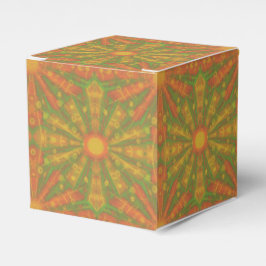 abstraktes "Sunshine"-Muster in orange und gelb Geschenkschachtel
