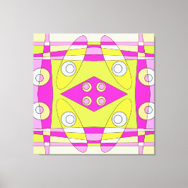 Abstraktes Surfen Bright Pink Green Bubblegum Leinwanddruck