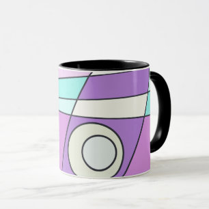 Abstraktes Surfen Pastel Türkis Lilac Tasse