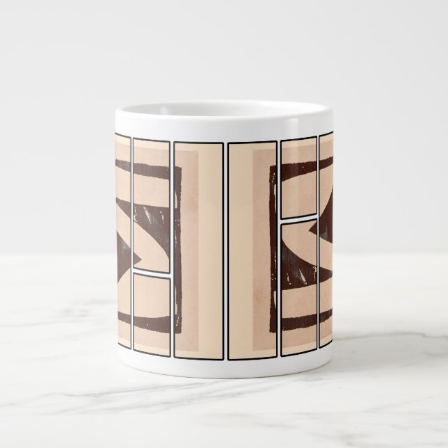 Abstraktes Tassendesign Jumbo-Tasse (Vorderseite)