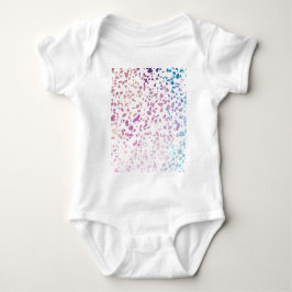 Abstraktes Terrazzo Mosaik Pink & Blue Muster Baby Strampler
