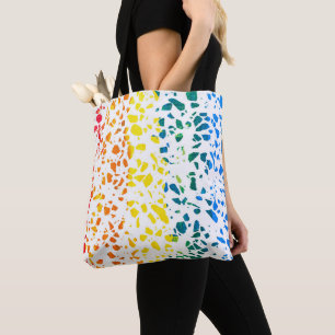 Abstraktes Terrazzo-Mosaik-Rainbow-Muster Tasche