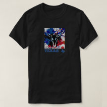 Abstraktes Texas Bull-T-Shirt