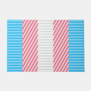 Abstraktes Transgender-Prix-Flag Fußmatte
