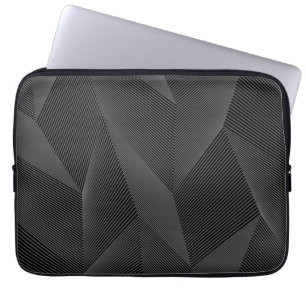 Abstraktes, trendiges, modernes, einfaches Linienm Laptopschutzhülle