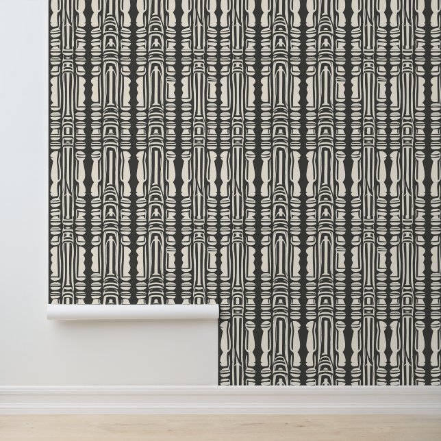 Abstraktes Tribal Geometric-Muster Tapete (Anwendung)