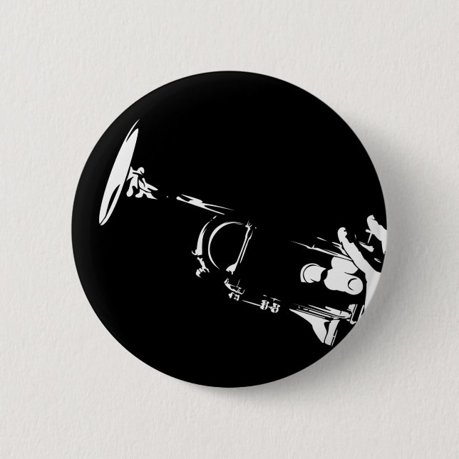 Abstraktes Trompete-Knopf-Abzeichen Button (Vorderseite)