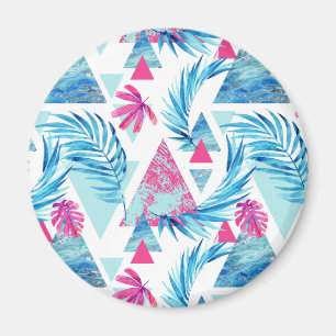 Abstraktes tropisches Leaf-Muster Magnet