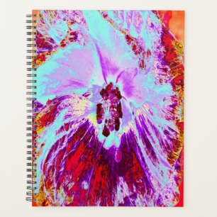 Abstraktes tropisches Wasser und Blume des Lila Hi Planer